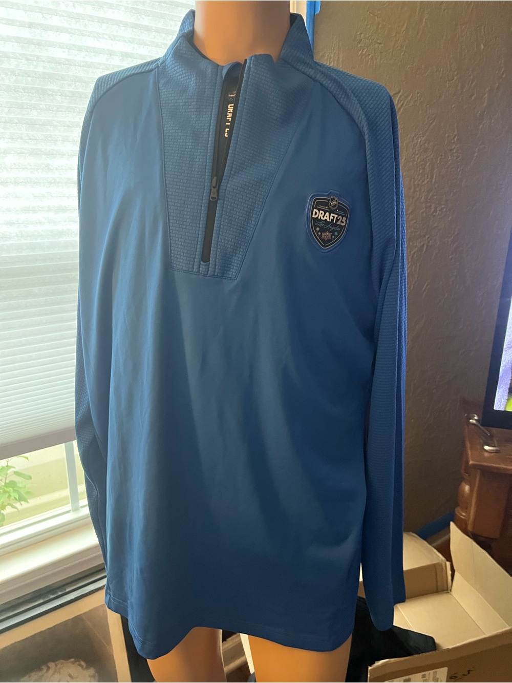 NHL draft 25 shirt, hat, quarter zip and full zip jacket .  Great new set .